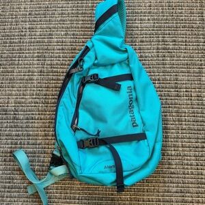 Patagonia Atom 8L Sling Bag - Aqua Blue - NWOT